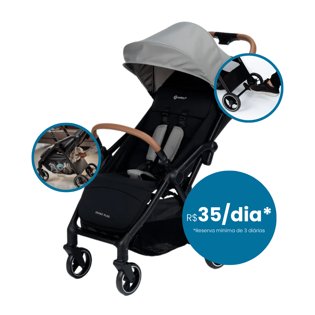 Carrinho de Bebê Spark Plus Cinza | Safety 1St